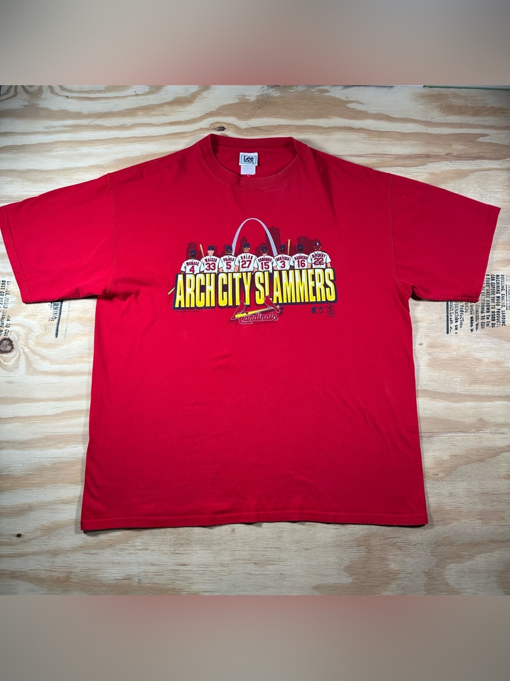 Vintage 2004 St. Louis Cardinals "Arch City Slammers" T-Shirt (Lee Sport)